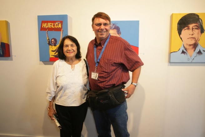 One of my students took a picture of me with Dolores Huerta in 2009.